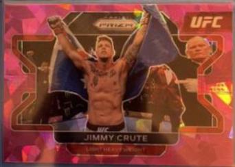 Jimmy Crute 2022 Panini Prizm UFC Base #73 Pink Ice