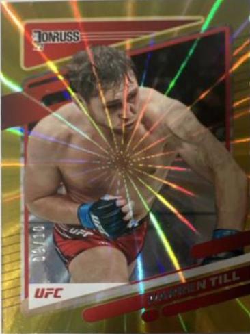 Darren Till 2022 Panini Donruss UFC Base #136 Gold