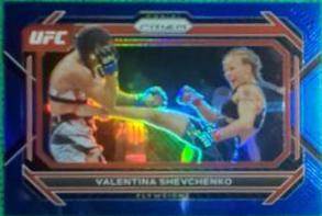 Valentina Shevchenko 2023 Panini Prizm UFC Base #63 Blue