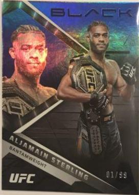 Aljamain Sterling 2022 Panini Chronicles UFC Base Black #216 Blue