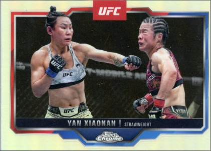 Yan Xiaonan 2025 Topps Chrome UFC Base #35 Red RayWave