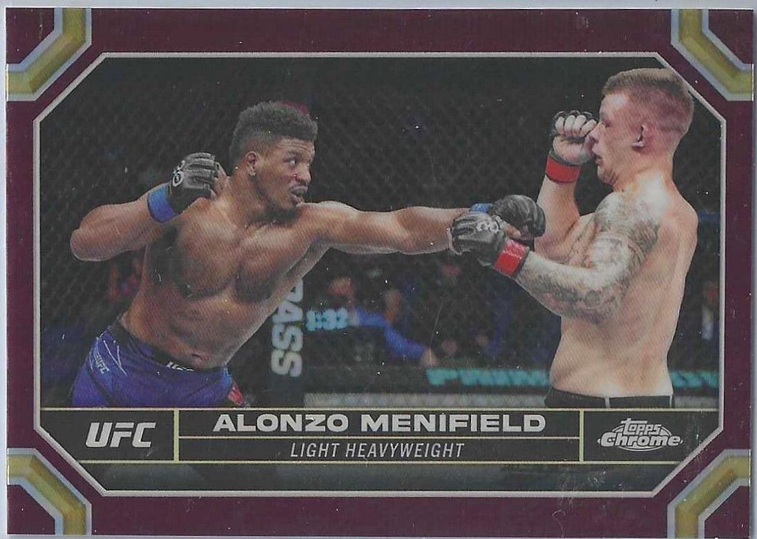 Alonzo Menifield 2024 Topps Chrome UFC Base #168 Magenta Refractor