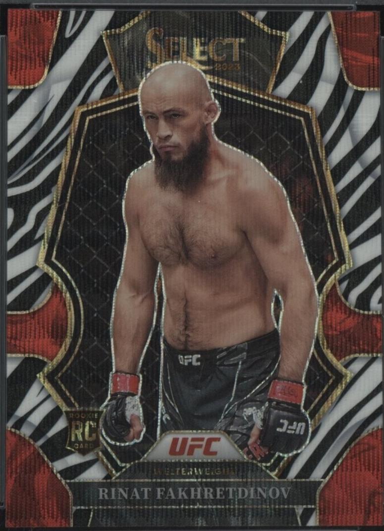 Rinat Fakhretdinov 2023 Panini Select UFC Premier Level #179 Zebra