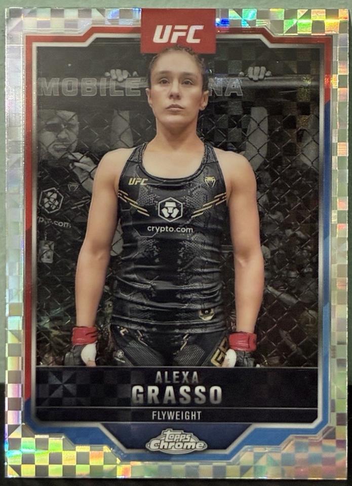 Alexa Grasso 2025 Topps Chrome UFC Base #14 X-Fractor