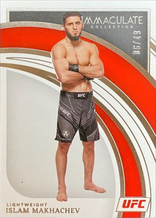 Islam Makhachev 2022 Panini Immaculate UFC Base #18 Platinum