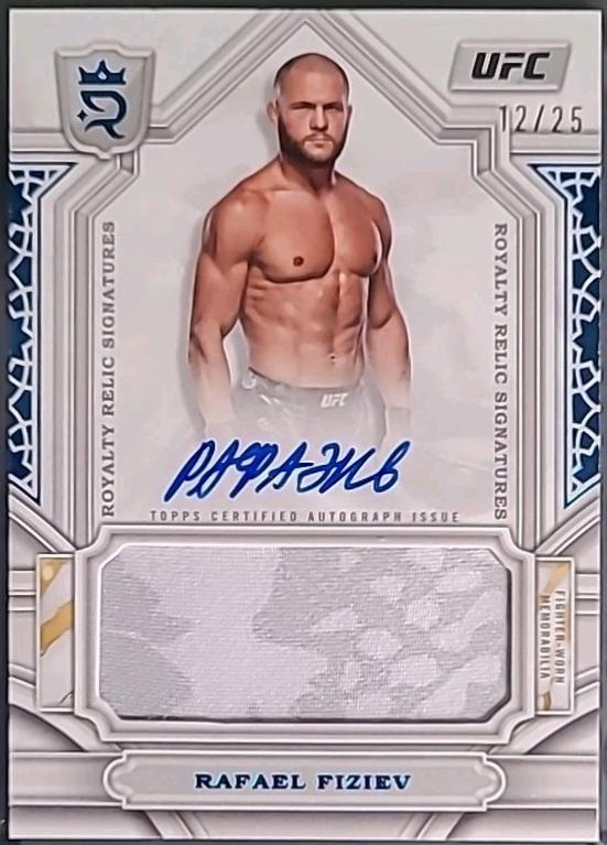 Rafael Fiziev 2024 Topps Royalty UFC Royalty Relic Signatures #RYS-PCA Blue