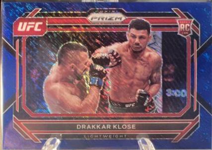 Drakkar Klose 2023 Panini Prizm UFC Base #100 Blue Shimmer