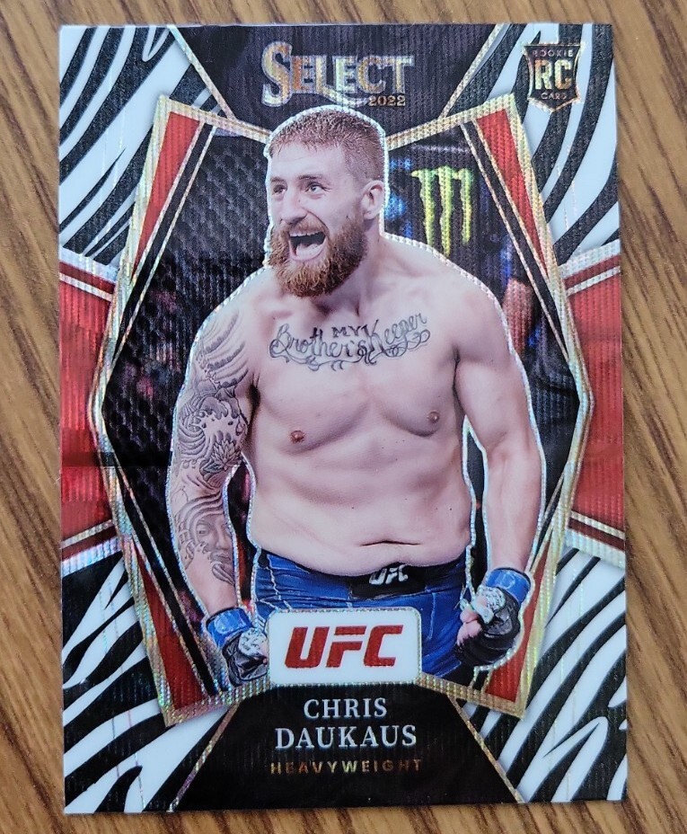 Chris Daukaus 2022 Panini Select UFC Premier Level #175 Zebra