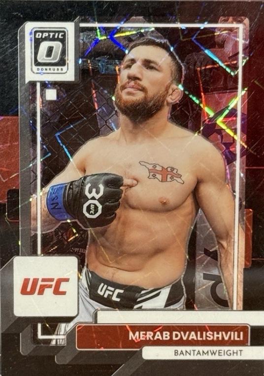 Merab Dvalishvili 2023 Panini Donruss Optic UFC Base #69 Black Velocity