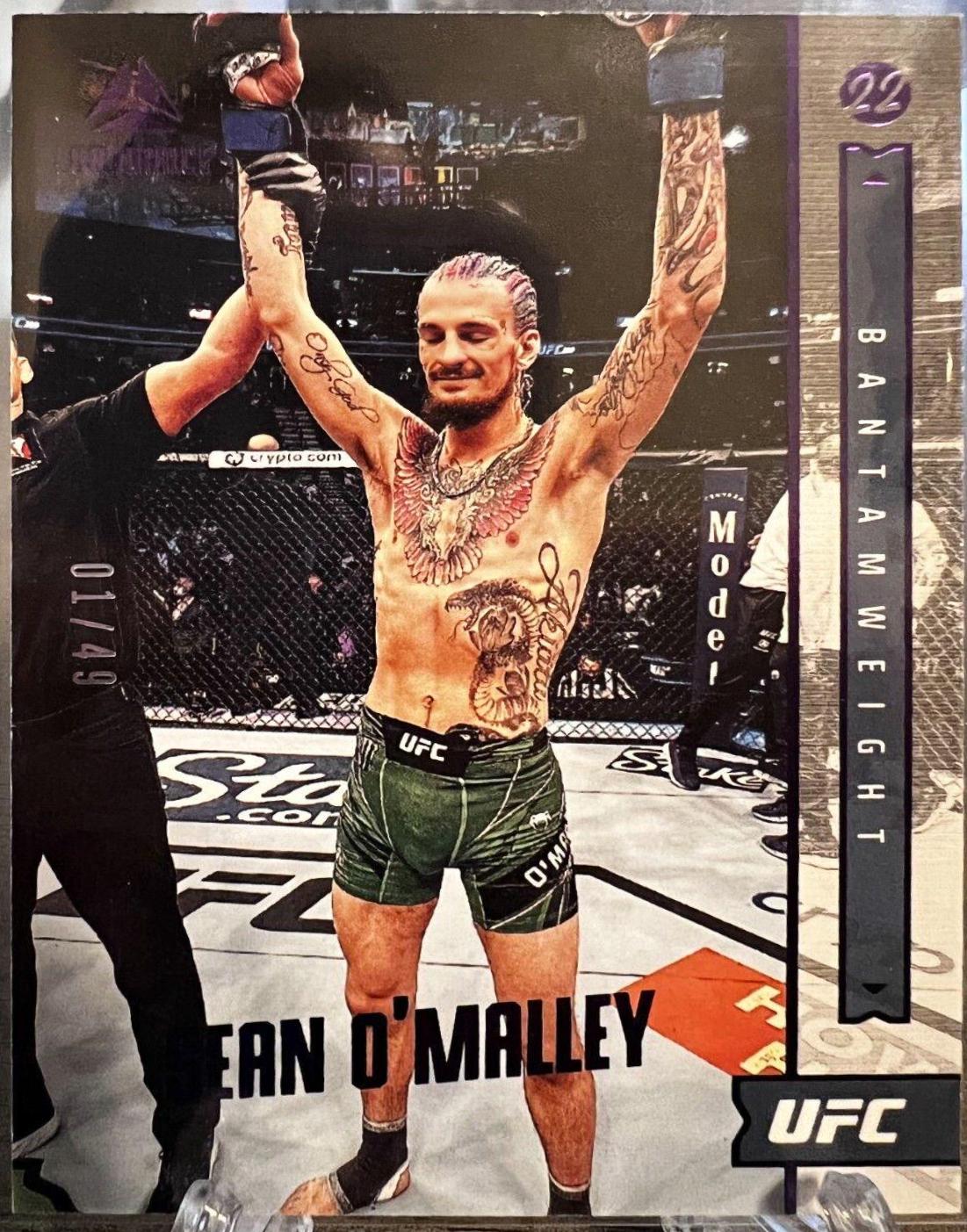 Sean O'Malley 2022 Panini Chronicles UFC Base Luminance #159 Purple