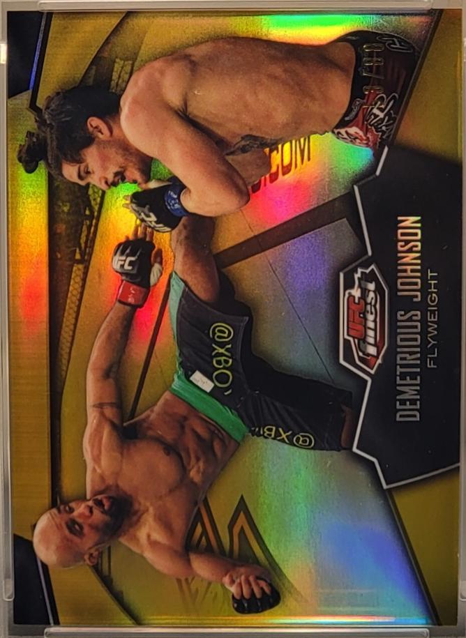 Demetrious Johnson 2012 Topps Finest UFC Base #24 Gold