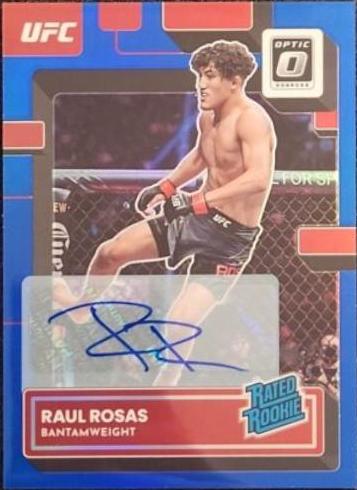 Raul Rosas 2023 Panini Donruss Optic UFC Base Rated Rookies Signatures #115 Blue