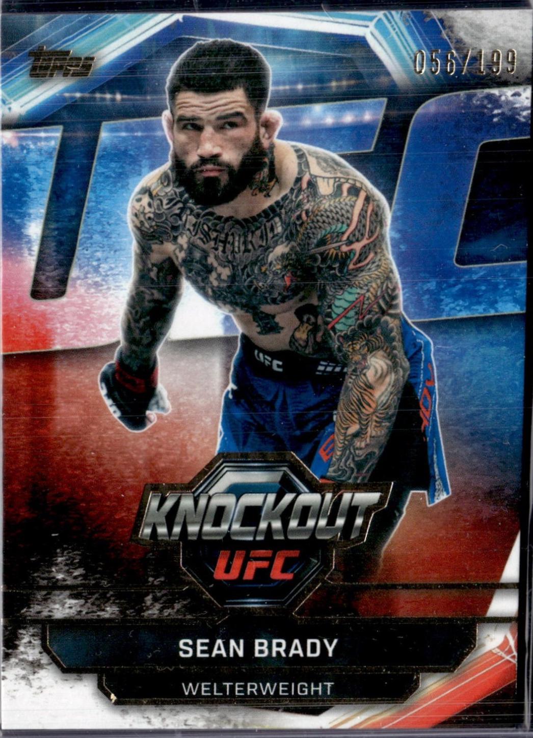 Sean Brady 2026 Topps Knockout UFC Base #27 Gold
