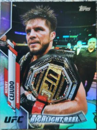 Henry Cejudo 2020 Topps UFC Base #99 Rainbow Foil