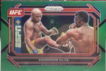 Anderson Silva 2023 Panini Prizm UFC Base #76 Green