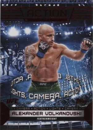 Alexander Volkanovski 2024 Topps Knockout UFC Action (Lights, Camera, Action) #ACT-15 Platinum