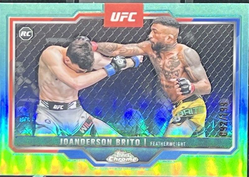 Joanderson Brito 2025 Topps Chrome UFC Base #176 Aqua Refractor