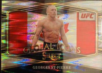 Georges St-Pierre 2022 Panini Select UFC Global Icons #30 Silver