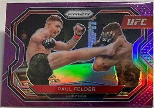Paul Felder 2021 Panini Prizm UFC Base #145 Purple