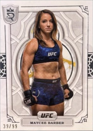 Maycee Barber 2024 Topps Royalty UFC Base #22 Gold