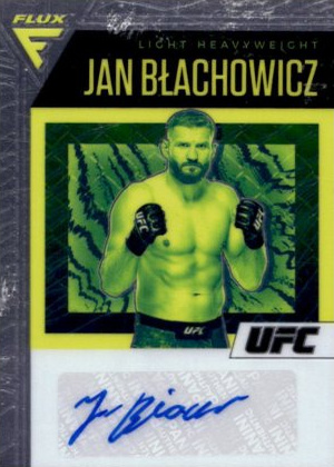 Jan Błachowicz 2021 Panini Chronicles UFC Flux Auto #37 Black