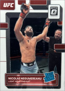 Nicolae Negumereanu 2023 Panini Donruss Optic UFC Base #123 Black Velocity