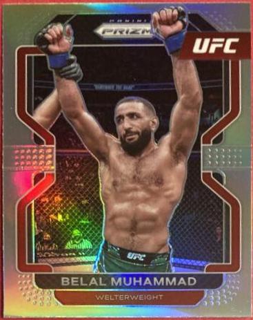 Belal Muhammad 2022 Panini Prizm UFC Base #119 Silver