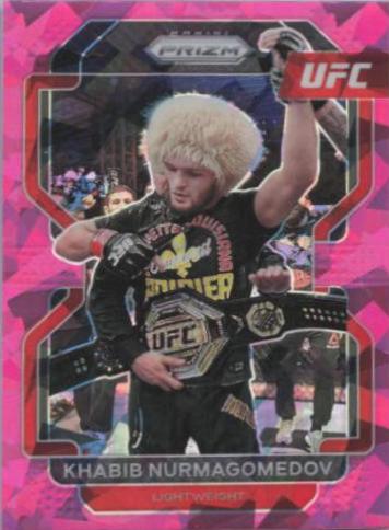 Khabib Nurmagomedov 2022 Panini Prizm UFC Base #196 Pink Ice