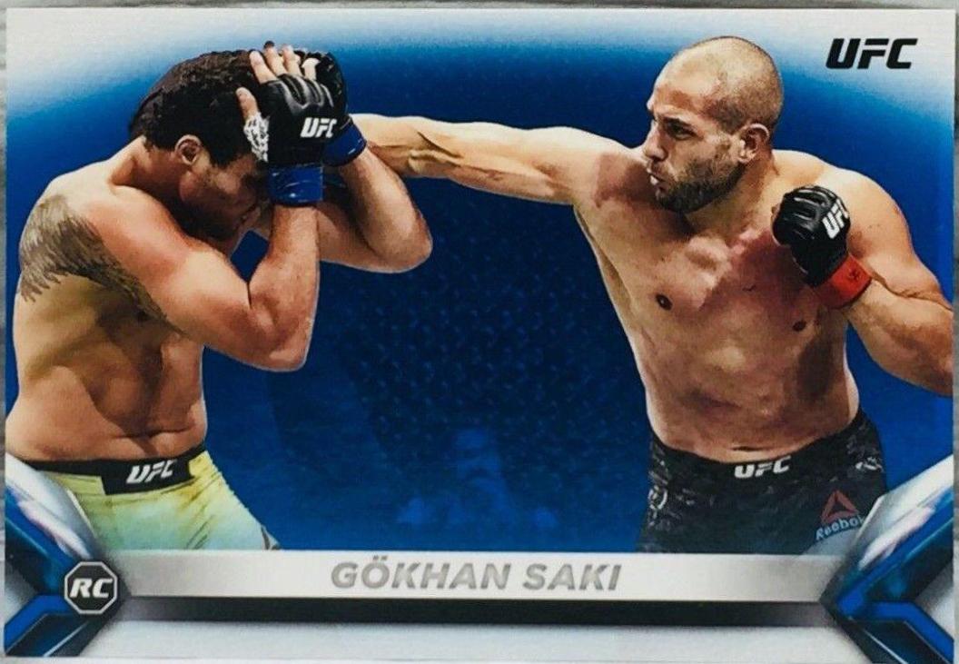 Gökhan Saki 2018 Topps UFC Knockout Base #55 Blue