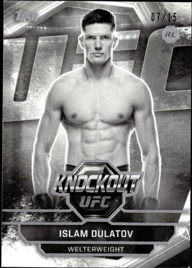 Islam Dulatov 2026 Topps Knockout UFC Base #97 Black & White