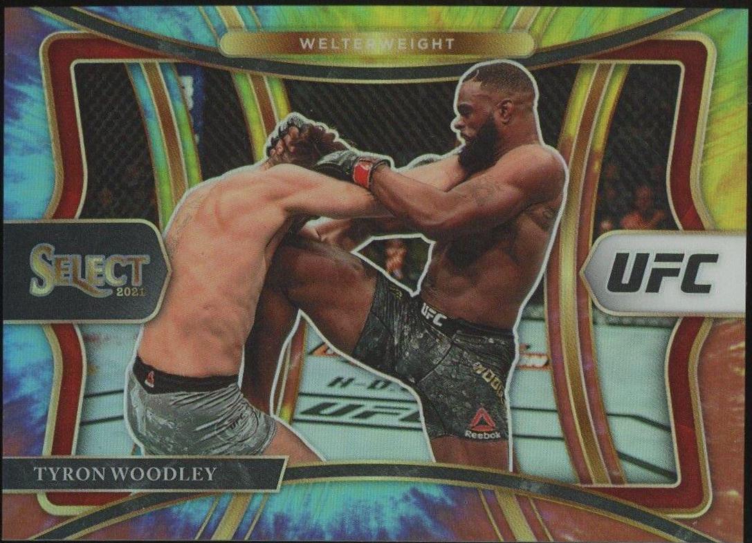 Tyron Woodley 2021 Panini Select UFC Premier Level #123 Tie Dye