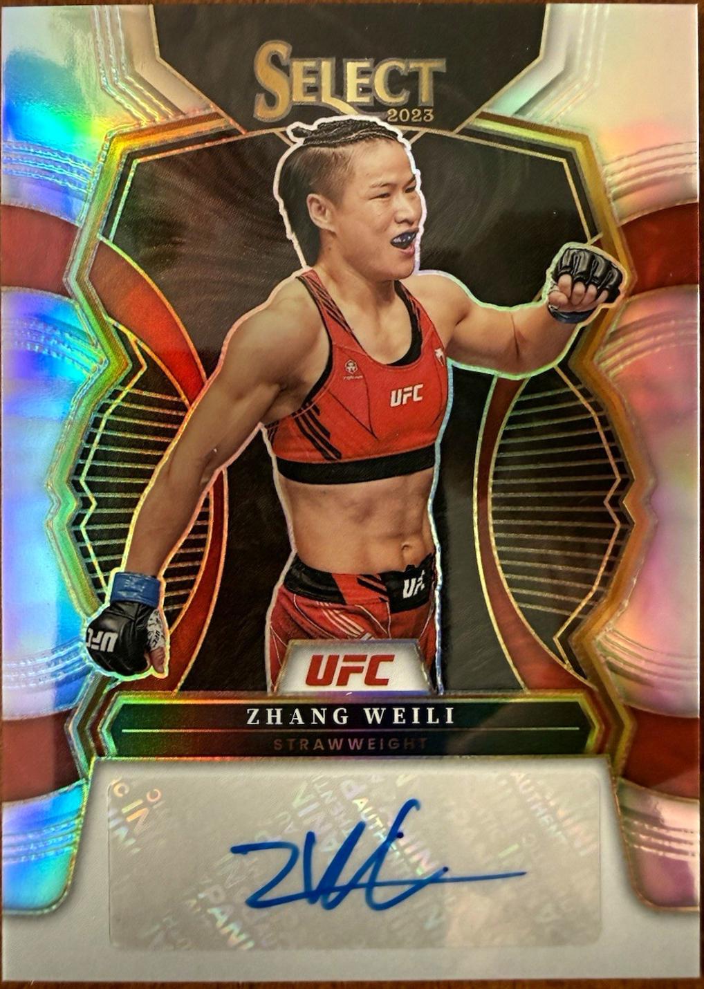 Zhang Weili 2023 Panini Select UFC Signatures #21 Disco