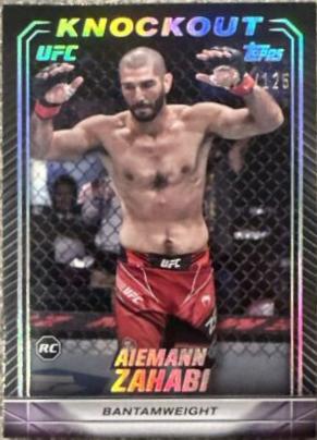 Aiemann Zahabi 2024 Topps Knockout UFC Base #39 Holo Silver