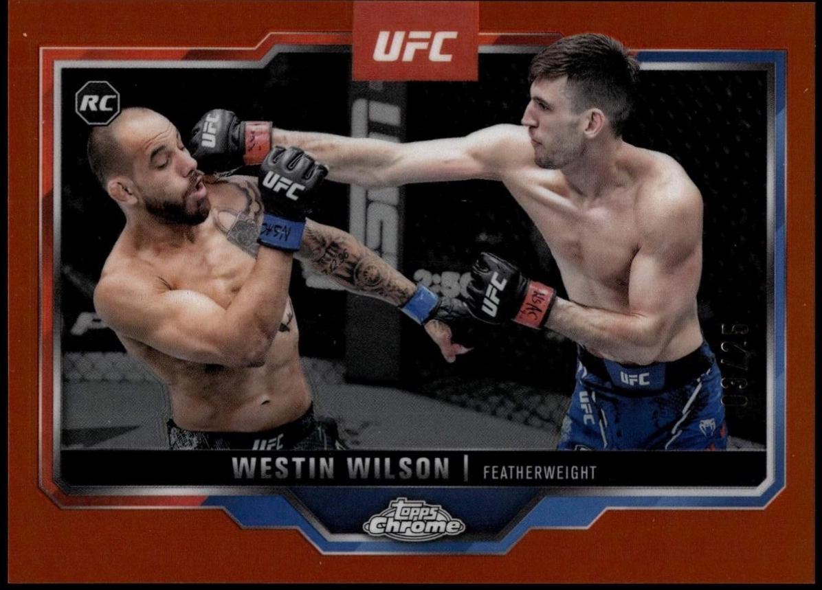 Westin Wilson 2025 Topps Chrome UFC Base #108 Orange Refractor