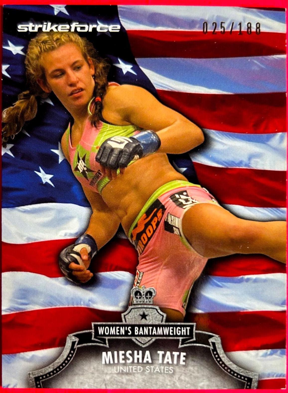 Miesha Tate 2012 Topps UFC Bloodlines Base #92 Flag