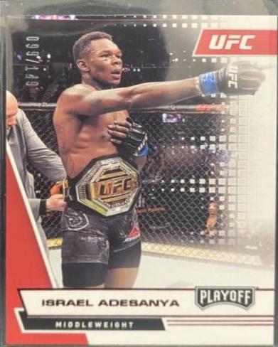 Israel Adesanya 2021 Panini Chronicles UFC Base Playoff #69 Asia