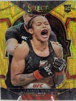 Karine Silva 2023 Panini Select UFC Concourse #67 Gold Flash
