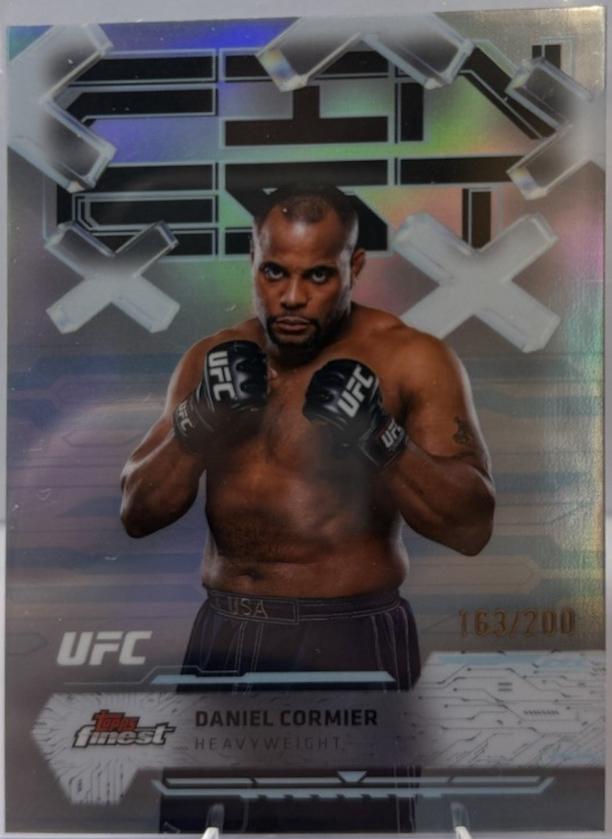 Daniel Cormier 2025 Topps Finest UFC Base Common #42 Blue Refractor