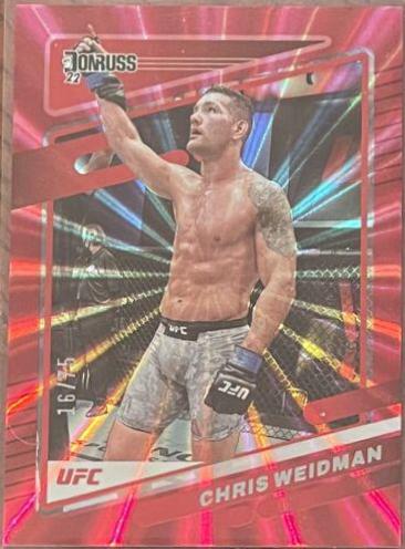 Chris Weidman 2022 Panini Donruss UFC Base #128 Red