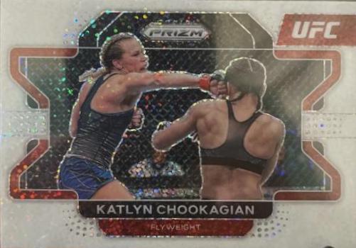 Katlyn Cerminara 2022 Panini Prizm UFC Base #64 White Sparkle