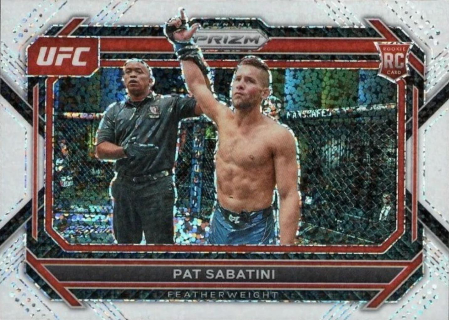 Patrick Sabatini 2023 Panini Prizm UFC Base #69 White Sparkle