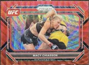 Macy Chiasson 2023 Panini Prizm UFC Base #85 Ruby Wave