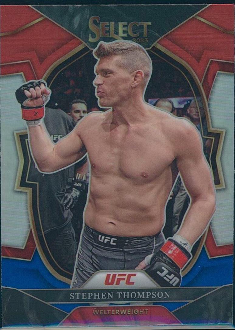 Stephen Thompson 2023 Panini Select UFC Concourse #33 Red Blue Prizm