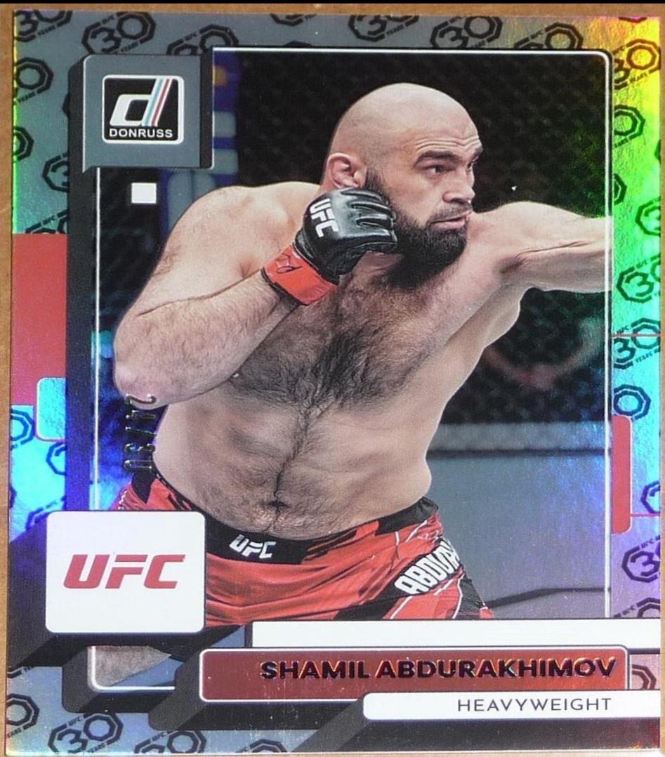 Shamil Abdurakhimov 2023 Panini Donruss UFC Base #99 30th Anniversary