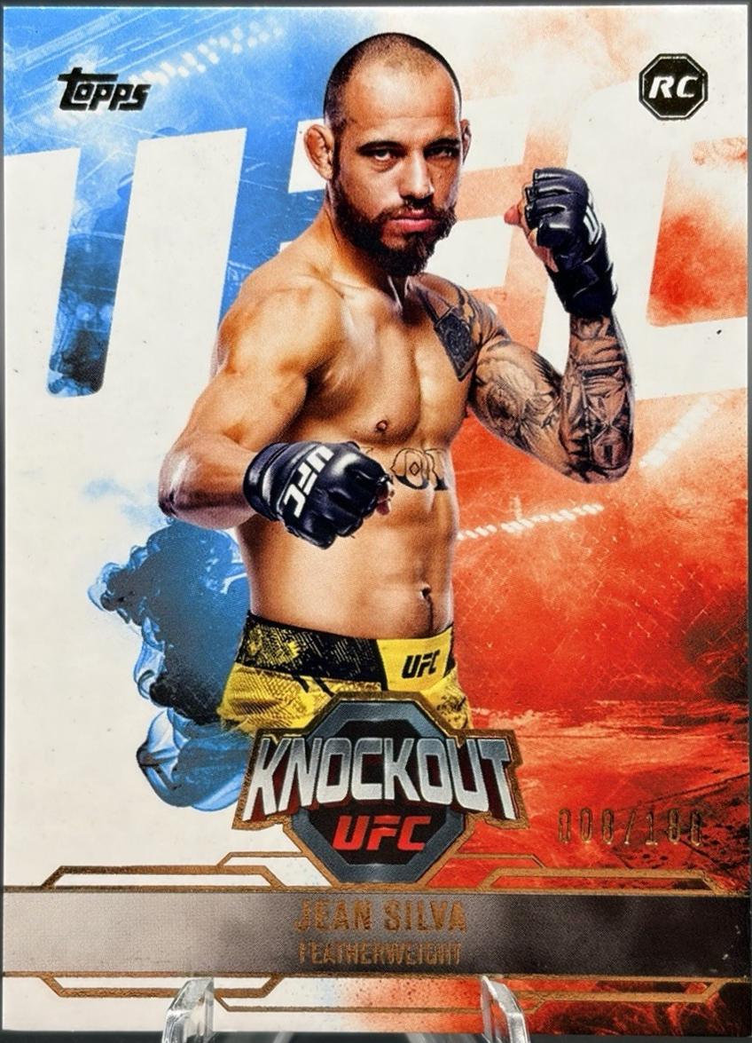 Jean Silva 2025 Topps Knockout UFC Base #62 Gold