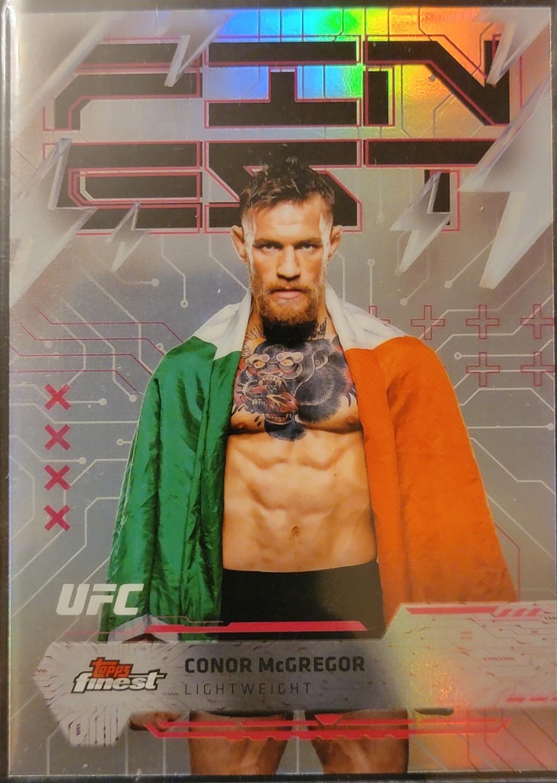 Conor McGregor 2025 Topps Finest UFC Base Rare #242 Refractor