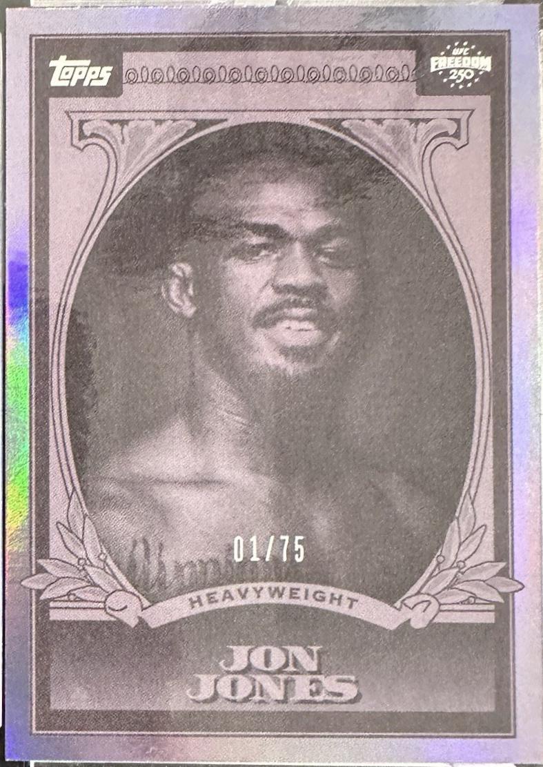Jon Jones 2026 Topps UFC Freedom 250 UFC Dollar #UD-29 Purple