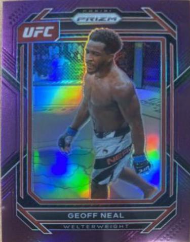 Geoff Neal 2023 Panini Prizm UFC Base #127 Purple