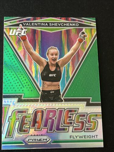 Valentina Shevchenko 2021 Panini Prizm UFC Fearless #13 Green