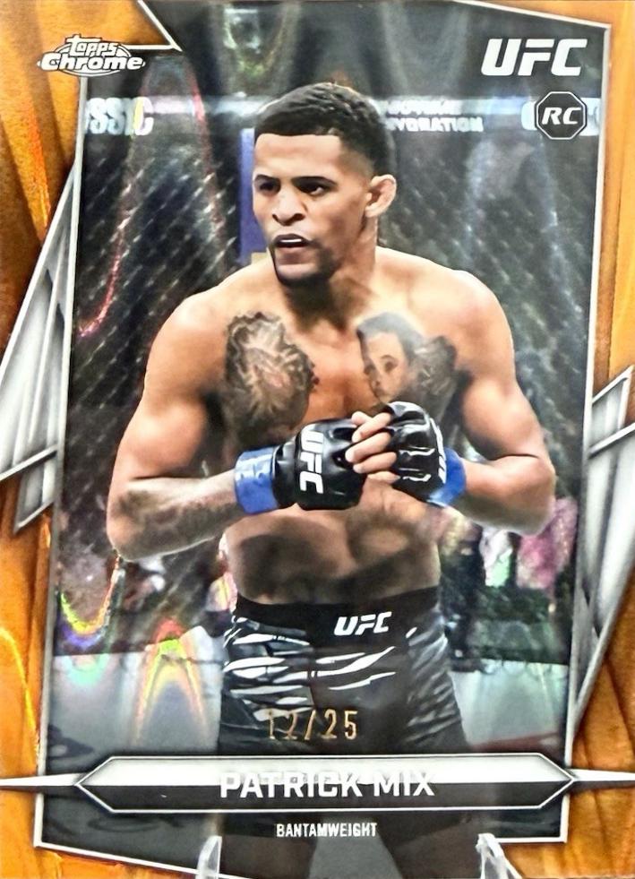 Patrick Mix 2026 Topps Chrome UFC Base #9 Orange Ray Wave Refractor